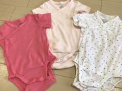 H&M  半袖ロンパース  肌着  3枚セットのサムネイル