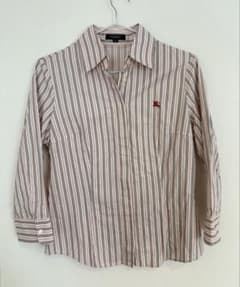 美品☆BURBERRY LONDON バーバリー　ストライプシャツ 38のサムネイル