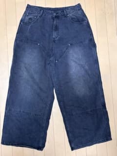 antimidワイドデニムパンツ ブラックのサムネイル