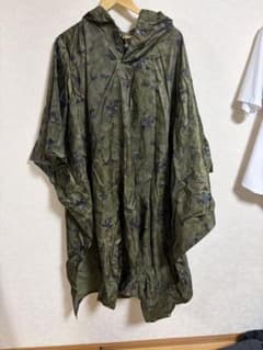 迷彩フード付きポンチョ 収納袋付き - メルカリ