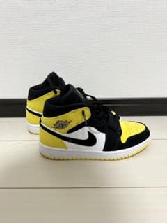 nike air jordan1 yellow toe black 25.5のサムネイル