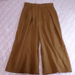 美品⭐ブラウンのワイドパンツ  ガウチョパンツのサムネイル