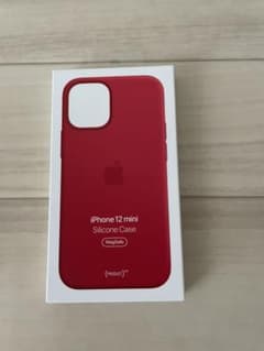 純正Apple   iPhone12mini シリコンケース　赤のサムネイル