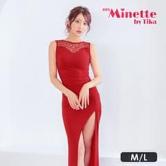 my Minette by Tika ロングドレス レッド M - メルカリ