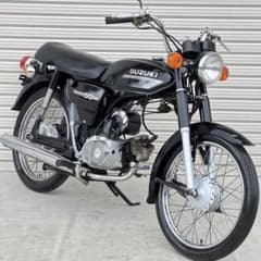 y茨城 実働 低走行 スズキ K50 人気の黒 2スト 希少 ギヤ車 コレダ