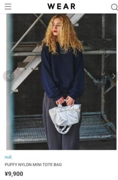 【null.】 PUFFY NYLON MINI TOTE BAGのサムネイル