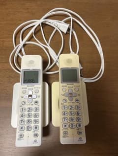 ※専用※【2台セット・動作確認済】シャープ 増設子機 JD-KS17 充電台付きのサムネイル