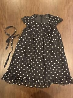 COMME CA FILLE ドット柄ワンピース 半袖のサムネイル