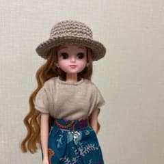 リカちゃん・バケットハット＆アランカーディガン2点おまとめのサムネイル