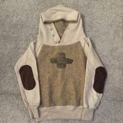 KAPITAL キャピタル ディアレザーパッチ ボア フードスウェット