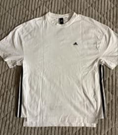 adidas 白Tシャツ ライン付のサムネイル