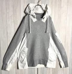 sacai サカイ スポンジスウェット MA-1 異素材 ドッキング パーカー