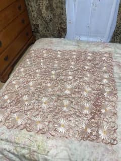 アンティーク調 豪華なフラワー刺繍 カットワーク テーブルクロスのサムネイル
