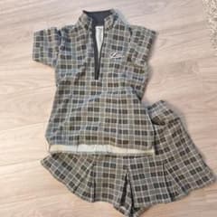 FILA Women's Golf Wear Set, Checkered Pattern