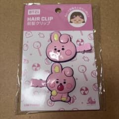 BT21 COOKY 앞머리 클립 헤어 클립 헤어핀 정국국