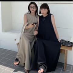 【birthdaybush】ノースリーブ2WAY DRESS BLACKのサムネイル