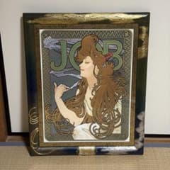 超希少 特注 ミュシャJOB シルクスクリーン 版画 額付き エンボス印 超希少 特注 ミュシャJOB シルクスクリーン 版画 額付き エンボス印
