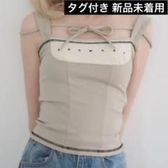 andmary アンドマリー Luca stitch tops beige - メルカリ