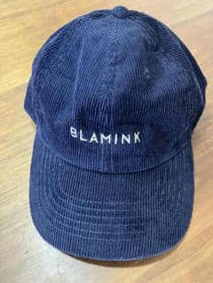 BLAMINK ブラミンク 完売 コーデュロイキャップ　ネイビー　新品 BLAMINK ブラミンク 完売 コーデュロイキャップ ネイビー 新品