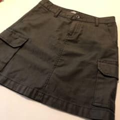 LEPSIM 膝丈スカート　カーキ　レプシィム