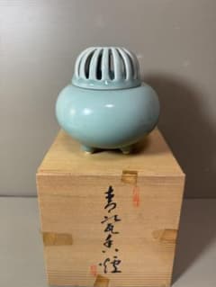 2863 小笠原長春 鍋島青磁香炉 未使用 - メルカリ