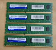 ADATA PC3-12800 16GB [4GB4枚] デスクトップ用メモリーのサムネイル