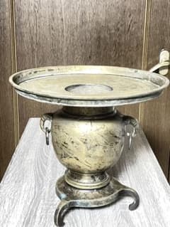 生花花器】銅製 合瓶 蓬莱山 蓬莱・八節 装飾花瓶 3本脚 - メルカリ