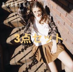 バブルス　BUBBLES チェックシャツ　トレーナー　スカパン　3点セットのサムネイル