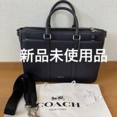【未使用品】COACH ネイビー ビジネスバッグ COACH ネイビー ビジネスバッグ 新品未使用品 - メルカリ
