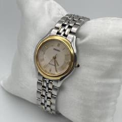 稼働　新品電池　SEIKO　TITANIUM　チタン　コンビ　レディース時計 新品電池/稼働 SEIKO EXCELINE レディース コンビ ヴィンテージ - メルカリ