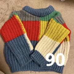 冬ニット　セーター　キッズ90のサムネイル