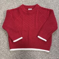 BREEZE 赤ニットセーター 100サイズのサムネイル