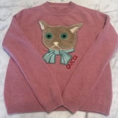 GUCCI 猫刺繍 ストライプニットセーター GUCCI 猫刺繍 ストライプニットセ タ グッチGUCCI/グッチ GUCCI/グッチ