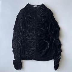 DRIES VAN NOTEN ベロア ギャザーシャーリング カットソー - メルカリ