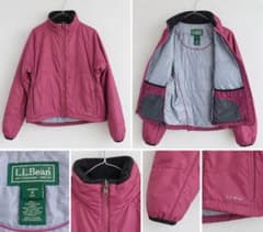 L.L.Bean プリマロフト 中綿ジャケット レディースM くすみピンク 美品のサムネイル
