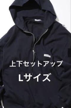 CAHLUMN/カウラム　ハーフジップパーカー、スウェットパンツ　セットアップL CAHLUMN/カウラム ハーフジップパーカー、スウェットパンツ