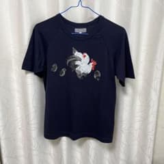 powder 鶏柄 半袖 Tシャツ ネイビーのサムネイル
