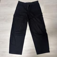 UNIQLO U ワイドフィットワークパンツ ブラックのサムネイル