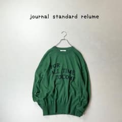 journal standard relume コットンカシミヤロゴニット
