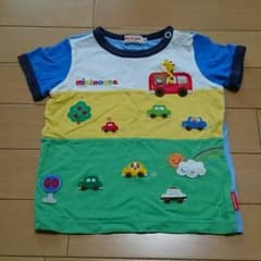 ミキハウス 80☆豪華 可愛い 刺繍Tシャツ プッチーくんのサムネイル