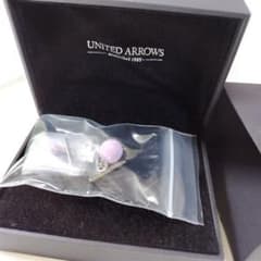 【箱なしにて発送】UNITED ARROWS ラベンダードット柄カフリンクスのサムネイル