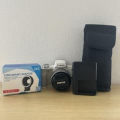 Canon EOS Kiss M 、ストロボ、変換アダプターセット - メルカリ
