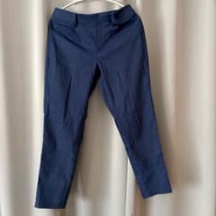 【美品】クロップドパンツ ネイビー スリムフィット ストレッチ　Mのサムネイル
