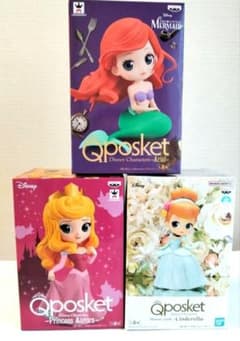 未開封】Qposket アリエル シンデレラ オーロラ 3個セット - メルカリ