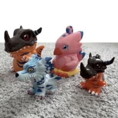 [디지몬] 돼지 저금통·손가락 인형 4점 set