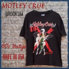 80s Motley Crue Tシャツ Lサイズ モトリークルー ブロッカム ☺80'sビンテージ《ブロッカム》USA製【モトリー・クルー】バンドT