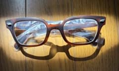 最終値下げ‼️白山眼鏡DECO 1922 マットブラウンUVカットレンズのサムネイル