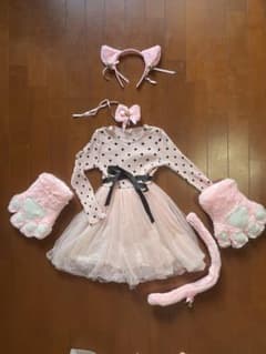 ハロウィン　コスプレ　キッズ　猫　コスチュームのサムネイル