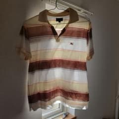 BURBERRY GOLF ストライプポロシャツ Mサイズのサムネイル