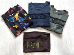 ポケットモンスター 長袖Tシャツ 3枚 長ズボン1枚のサムネイル